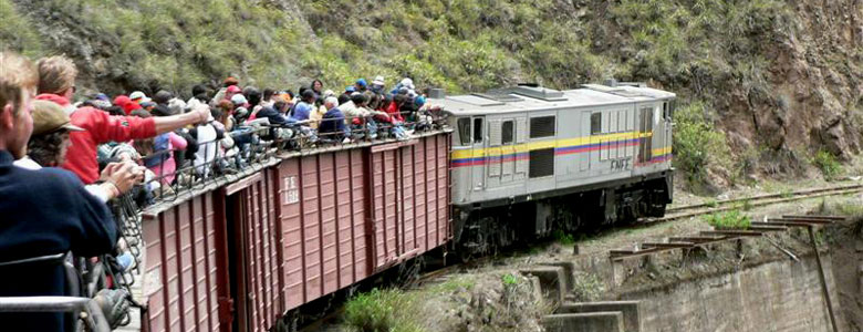 Tour train to the Devil's Nose, Riobamba, Ecuador